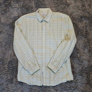 Calvin Klein Men's Pastel Plaid Button-Down Shirt